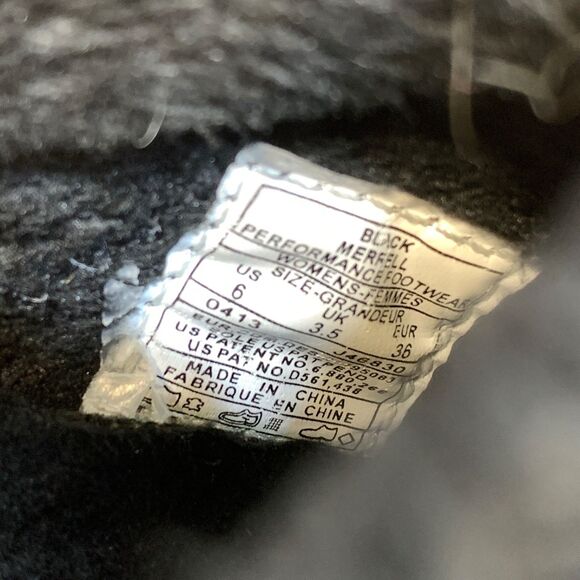 Merrell Encore Nova Crystal Slip On Clog Suede Black Leather J46830 Women Sz 6 - Picture 8 of 10